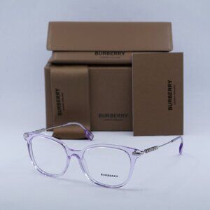 Burberry BE2391 4095 Square Eyeglasses 51mm - Transparent Liliac